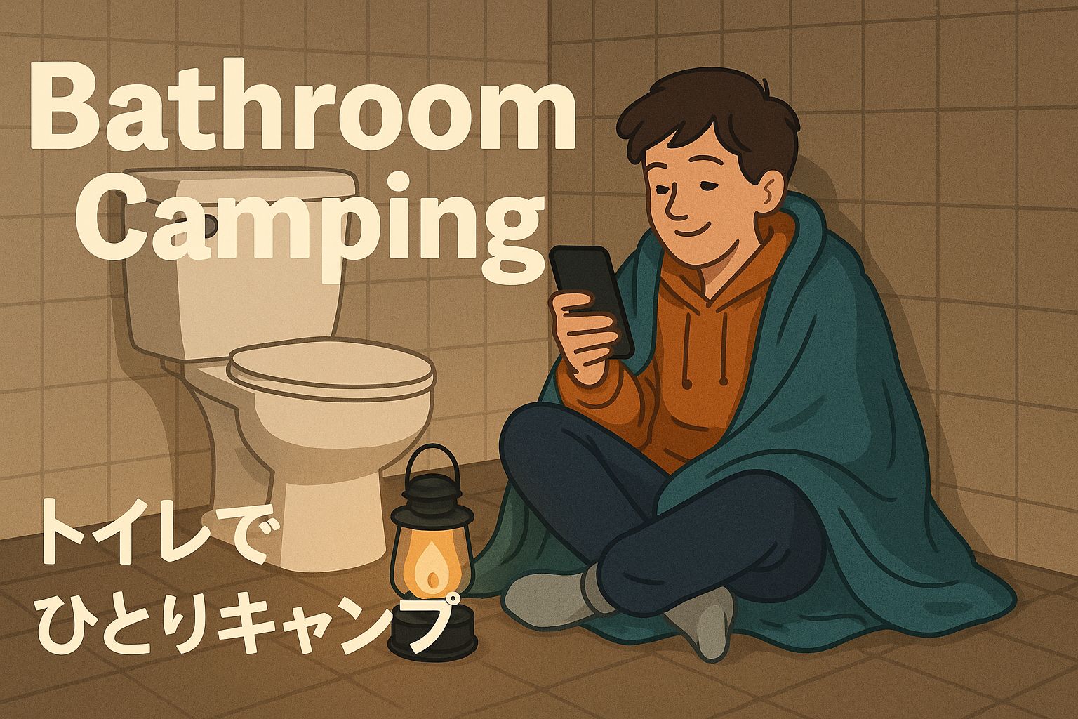 bathroom camping
