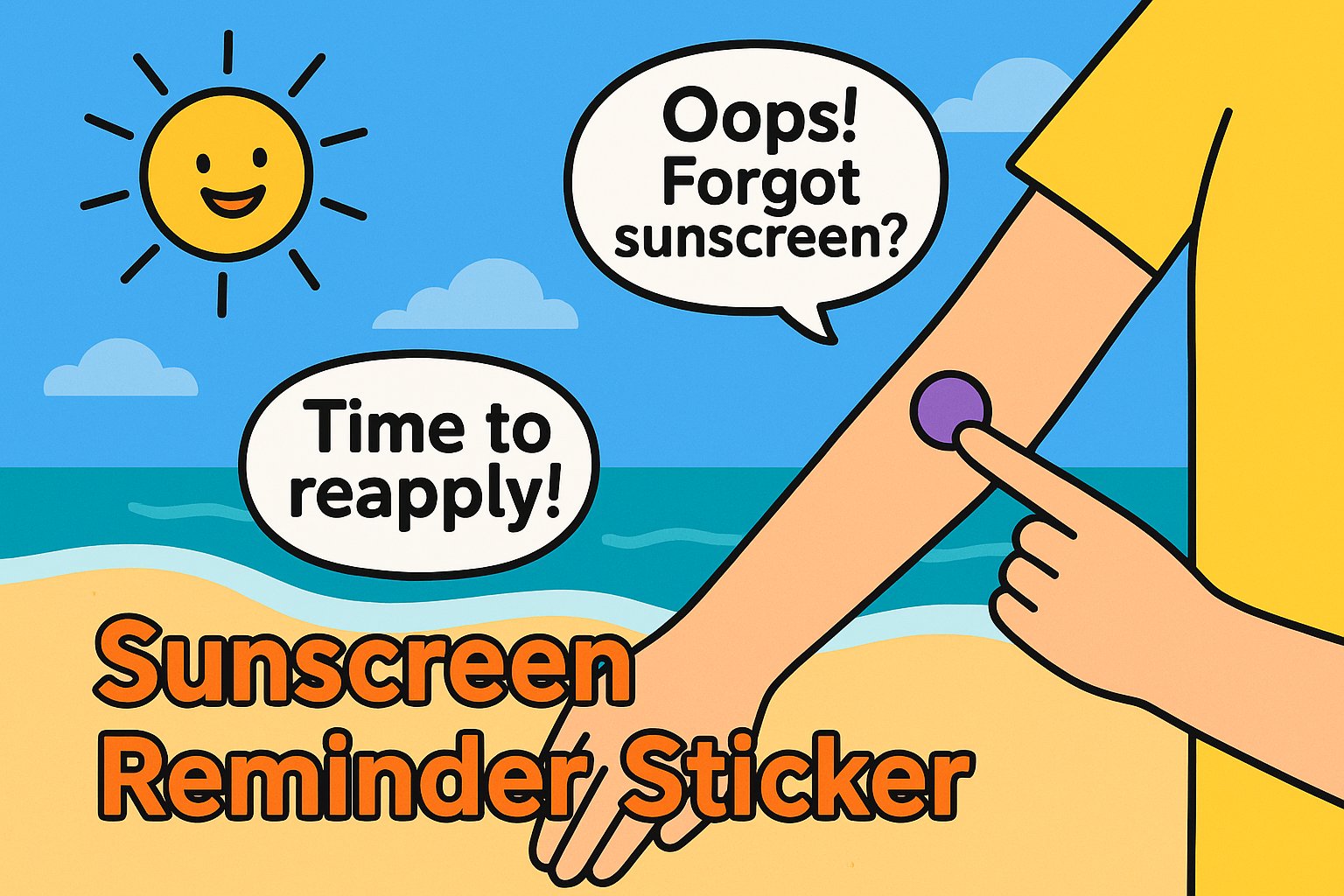 Sunscreen Reminder Sticker